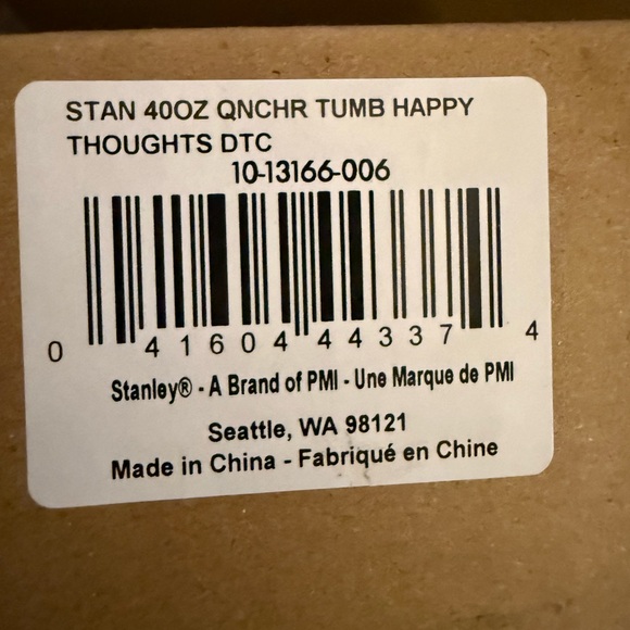 Stanley Cup x LoveShackFancy ๐ Happy Thoughts 40 Oz Quencher Tumbler NEW IN BOX! - Picture 3 of 3